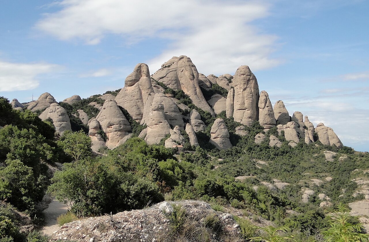 Sierra de Montserrat · Cataluña, en el recorrido del Caminos Catalanes